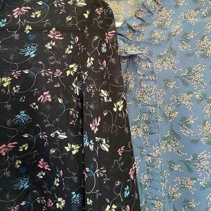 Two floral blouse (bundle)